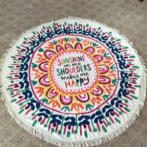 BOHO Round Beach Picnic Pool Blanket!